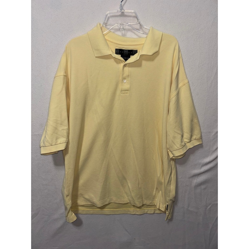 Lot of 2 Nike Golf Dri-FIT & Cutter Buck Polo Shirts Mens XL Yellow Striped